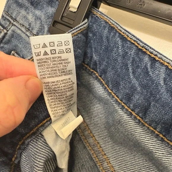 Aeropostale High Rise Wide Leg Jeans Women’s Size 8 100% Cotton - Picture 6 of 7